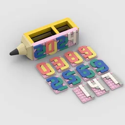 Pencil Holder with Calendar