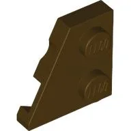 Wedge Plate 2 x 2 Left / Dark Brown