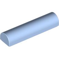 Lego Brick Curved 1 x 4 x 2/3 Double, No Studs / Bright Light Blue