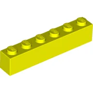 Brick 1 x 6 / Vibrant Yellow