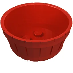 Barrel Half Large / Red