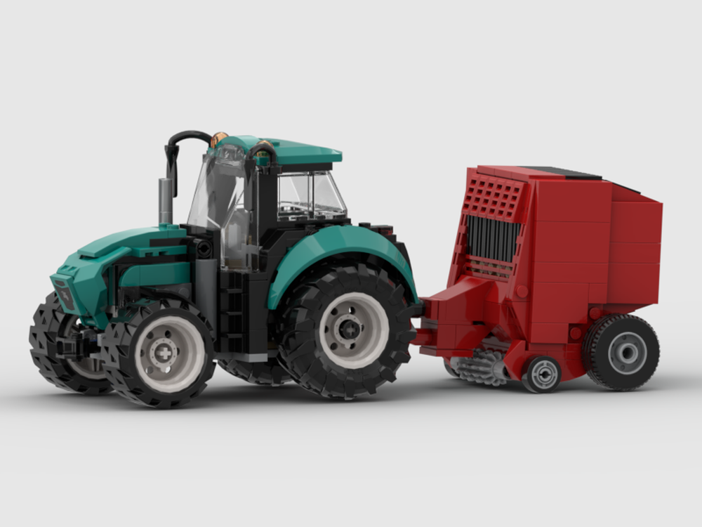 Lego Round Baler for 60498 Tractor