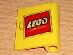 Door 1 x 3 x 3 Right with LEGO Logo Open O Style Pattern (Sticker) - Set 685