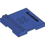 Plate Special 6 x 6 x 2/3 with 4 Studs and Embossed 'SPORTS' / Violet