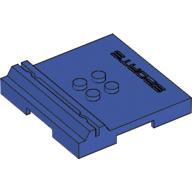 Lego Plate Special 6 x 6 x 2/3 with 4 Studs and Embossed 'SPORTS' / Violet