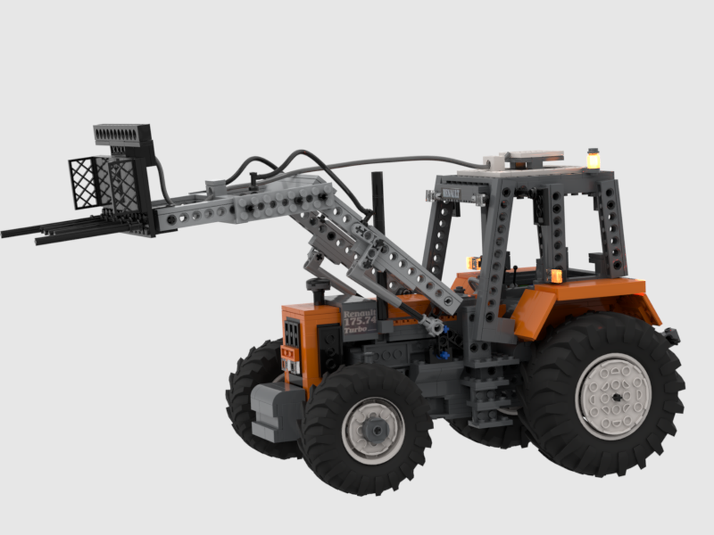 Lego Renault 175.74 tz turbo with front loader