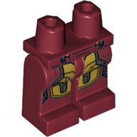 Lego Hips and Dark Red Legs with Iron Man 76105-1 / Dark Red