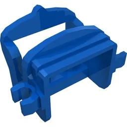 Animal / Creature Accessory, Saddle [Two Open O Clips] / Blue