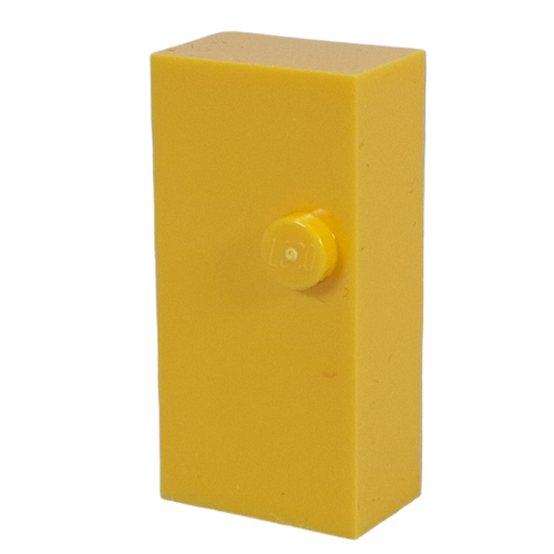 Lego Braille Brick 2 x 4 with 1 Stud ⠐ / Yellow