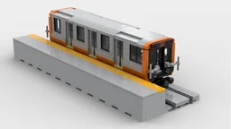 MBTA Orange Line Subway Train
