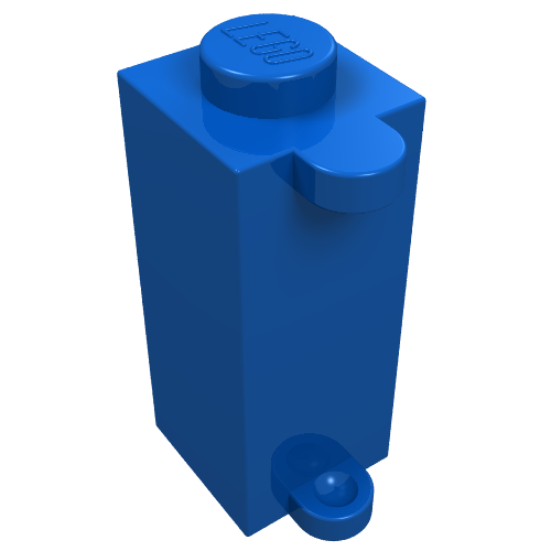 Lego Brick Special 1 x 1 x 2 with Shutter Holder / Blue