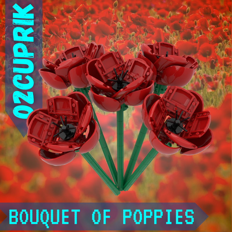 Lego Bouquet of poppies