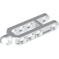 Technic Steering Arm 6.5 x 2 with Towball Socket Rounded, Chamfered / White
