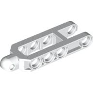 Lego Technic Steering Arm 6.5 x 2 with Towball Socket Rounded, Chamfered / White
