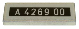 Tile 1 x 3 with License Plate 'A 4269 00' Pattern (Sticker) - Set 76911 / Metallic Silver