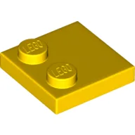 Plate Special 2 x 2 with Only 2 studs / Yellow