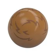 Technic Ball Joint with Dark Brown Fur (Tribble) Print