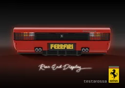 1:4 Testarossa Rear End Display