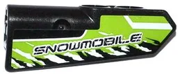 Technic, Panel Fairing #21 Very Small Smooth, Side B with 'SNOWMOBILE' and Black and White Splatters Pattern (Sticker) - Set 42021