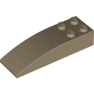 Brick Curved 6 x 2 / Dark Tan