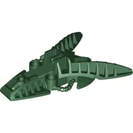 Large Figure Foot, Piraka Mechanical / Dark Green