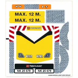 Sticker Sheet for Set 8292-1 / [No Color/Any Color]
