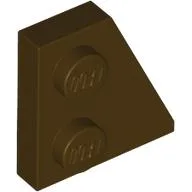 Wedge Plate 2 x 2 Right / Dark Brown