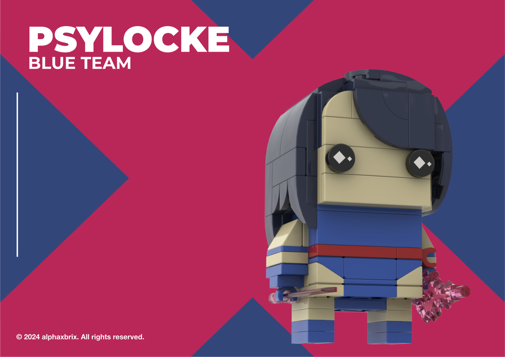 Lego Psylocke (Elizabeth 'Betsy' Braddock) - X-Men Blue Team