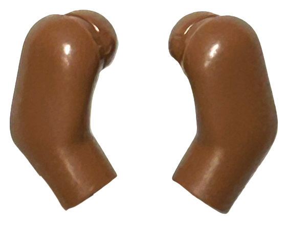 Lego Arm, (Matching Left and Right) Pair / Medium Brown