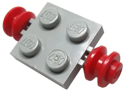 Plate, Modified 2 x 2 with Red Wheels