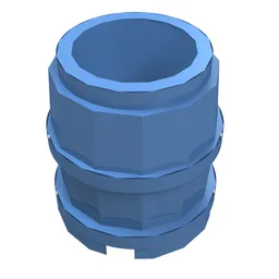 Barrel 2 x 2 x 2 / Medium Blue