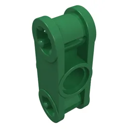 Technic Axle and Pin Connector Perpendicular 3L with Centre Pin Hole / Green
