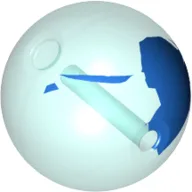 Projectile, Large Figure Weapon, Zamor Sphere / Ball / Trans-Light Blue