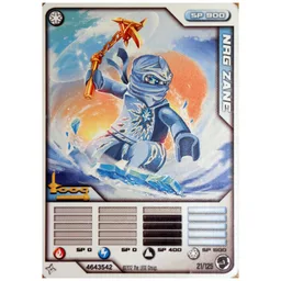 Trading Card, Ninjago Deck #2: 21 - NRG Zane - International Version / [No Color/Any Color]