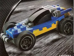 Blue and Yellow Racer