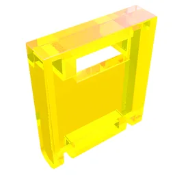 Box 2 x 2 x 2 Door with Slot / Trans-Neon Green