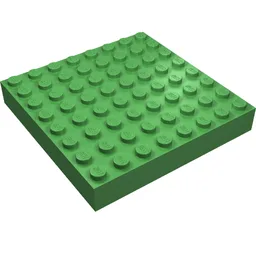Brick 8 x 8 / Bright Green