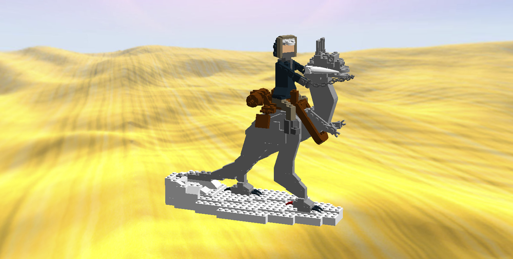 Lego Han Solo on TaunTaun modded llca53-1