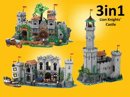3in1 10305 Lion Knights' Castle Alternative Builds