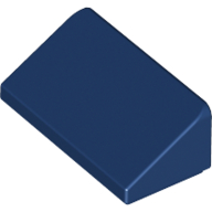 Lego Brick Sloped 30° 1 x 2 x 2/3 / Dark Blue
