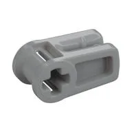 Wire Clip with Axle Hole / Light Bluish Gray