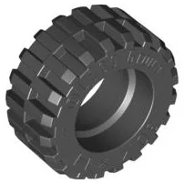 Tyre 30.4 x 14 Offset Tread [Centre Band] / Black