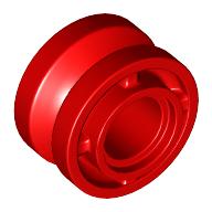 Lego Wheel 11 x 8 with Center Groove / Red