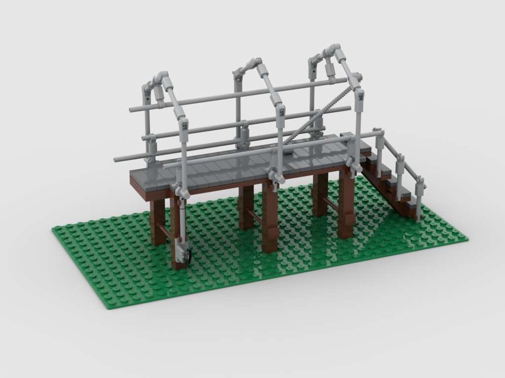 Lego Eisenbahn Rohrblasgerüst für Dampflokomotiven - Pipe blowing scaffolding for steam locomotives