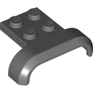 Wheel Arch, Mudguard 3 x 4 with 2 x 2 Plate / Dark Bluish Gray