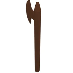 Weapon Halberd / Axe / Reddish Brown