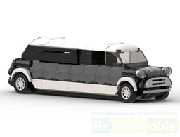 Mini Cooper Limousine Black & White V.2