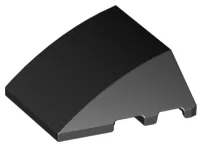 Brick Wedged, Curved 4 x 3 No Studs [Plain]