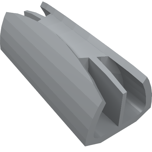 Lego Grille 1 x 4 [Two Pins] / Light Bluish Gray