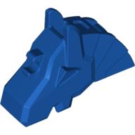 Lego Animal / Creature Accessory, Horse Battle Helmet [Angular, Front Clip] / Royal Blue